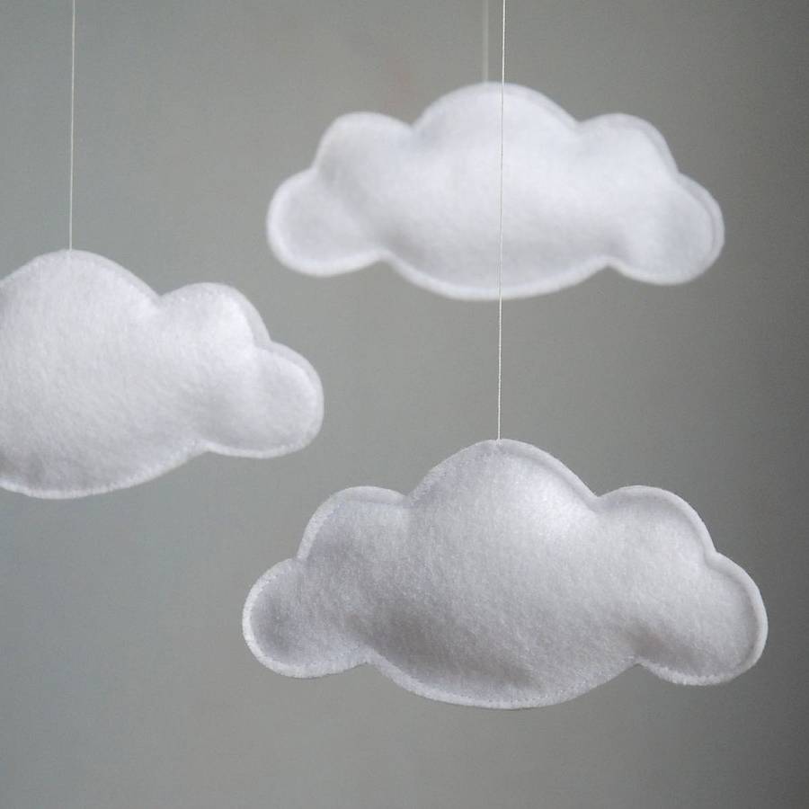 personalised multi cloud baby mobile by littlenestbox ...