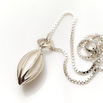 Silver Pod Necklace, 3 of 9