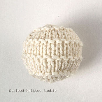 Personalised Cosy Knitted Christmas Bauble, 4 of 6