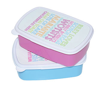 Personalised Lunchbox By Pickle Pie Gifts | notonthehighstreet.com