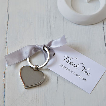 Heart Keyring And Personalised Tag Favours, 4 of 5