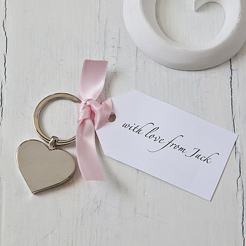 Personalised New Home Heart Keyring, 2 of 4