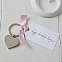 Personalised Heart Keyring With Tag, thumbnail 1 of 5