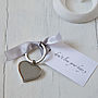 Personalised Heart Keyring With Tag, thumbnail 4 of 5