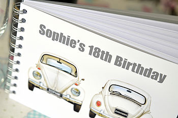 Vw Beetle Birthday Guest Book, 3 of 9