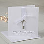 Personalised New Home With Key Charm Card, thumbnail 1 of 5