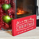 Personalised Very Merry Christmas Sign By Winning Works | notonthehighstreet.com