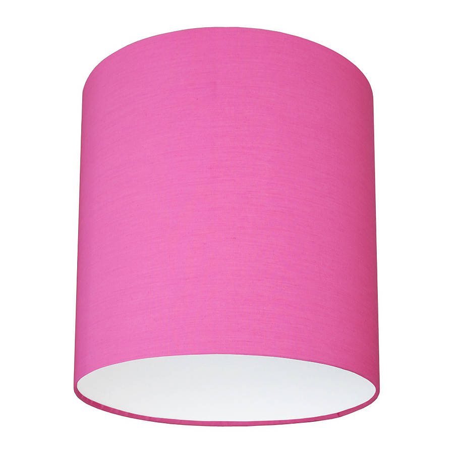 Plain Bright Coloured Lampshade 40 Colours By Quirk Small