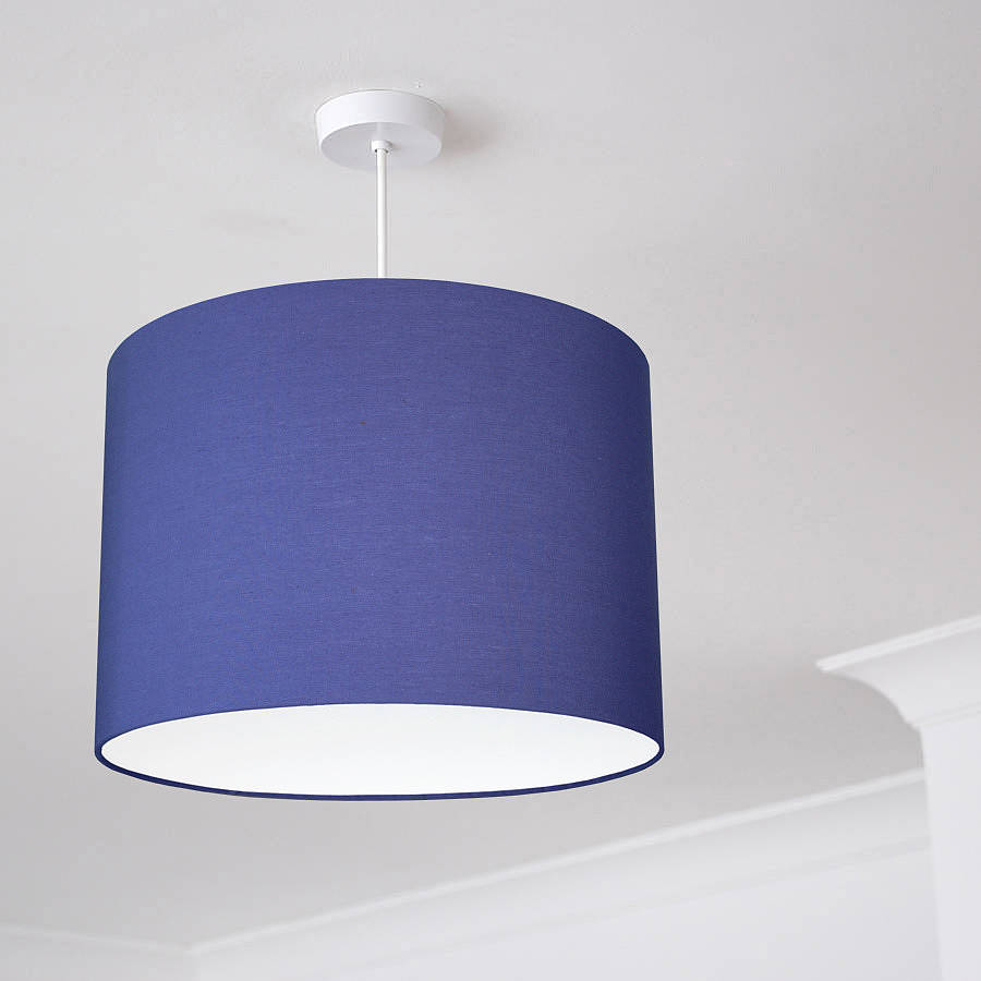 plain bright coloured lampshade 25 colours by quirk ...