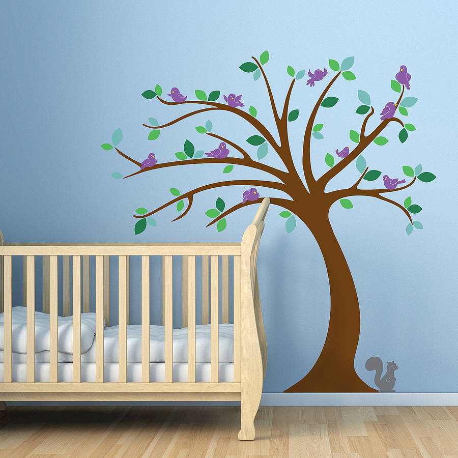 Children's Tree Wall Stickers Set By Oakdene Designs ...