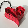 Handmade Red Sheet Music Heart Decoration, thumbnail 2 of 10