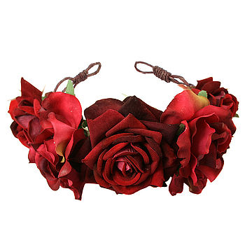 Beatrice Oversized Floral Crown Headband, 4 of 4