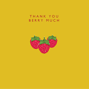 'Thank You Berry Much' Card, 2 of 3