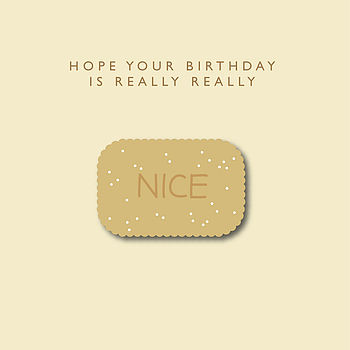 'Hope Your Birthday Is Really Nice' Card, 2 of 2