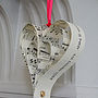 Handmade Personalised Heart Decoration, thumbnail 10 of 11