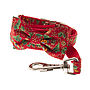 Jolly Christmas Print Bow Tie Dog Collar, thumbnail 2 of 2
