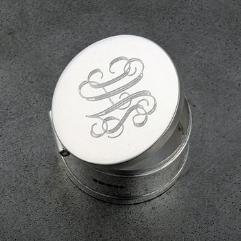Monogrammed Sterling Silver Box, 5 of 6