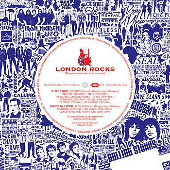 London Music Typographic Print, 5 of 7