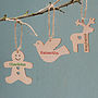 Personalised Wooden Christmas Decoration, thumbnail 1 of 3
