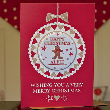 Luxury Personalised Magnet Christmas Card By bedcrumb | notonthehighstreet.com