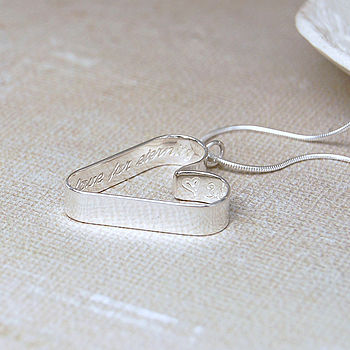 Personalised Silver Secret Heart Necklace, 5 of 12
