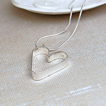 Personalised Silver Secret Heart Necklace, 8 of 12