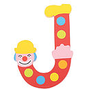 wooden alphabet clown letters by the letteroom | notonthehighstreet.com