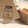 Personalised 'Homemade By' Jar Rubber Stamp, thumbnail 1 of 4