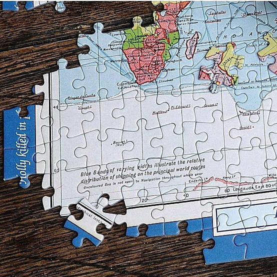 Personalised World Map Jigsaw Puzzle, 1 of 5