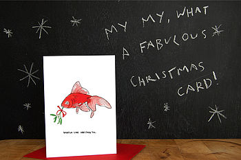'Goldfish Like Christmas Too' Christmas Card, 3 of 3