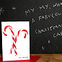 'Sweet Christmas' Candy Cane Christmas Card, thumbnail 3 of 3