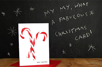 'Sweet Christmas' Candy Cane Christmas Card, 3 of 3