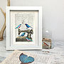 Antique Sewing Machine And Birds Art Print, thumbnail 2 of 3