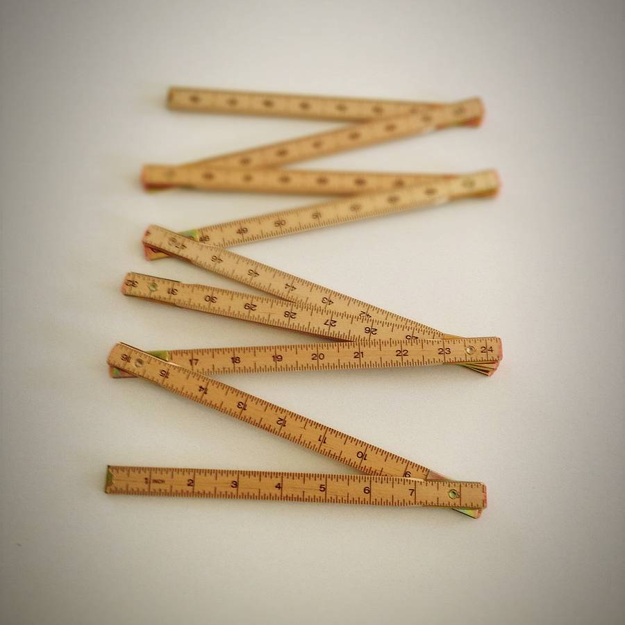Wooden Folding Ruler By Old With New | notonthehighstreet.com