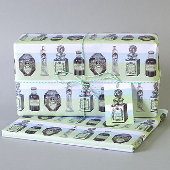 Two Sheets Of Parfum Print Wrapping Paper, 2 of 3