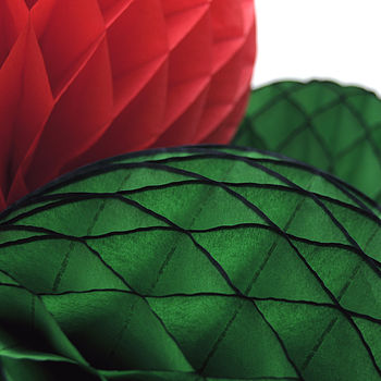 Christmas Tissue Paper Honeycomb Ball Decoration, 10 of 12