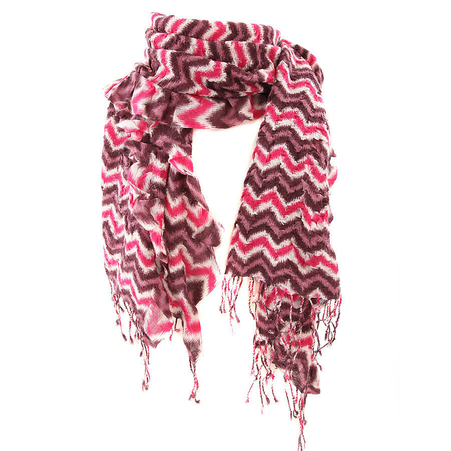 zig zag pure wool scarf two colours by charlotte's web jewellery ...