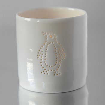 Porcelain Penguin Tea Light, 2 of 4