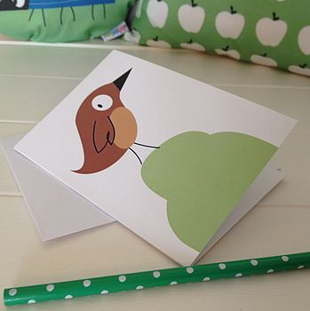 Bird On Hill, Not Over The Hill, Birthday Card, 3 of 4
