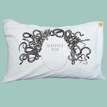 Personalised Medusa Snake Hair Headcase Pillowcase, 2 of 3