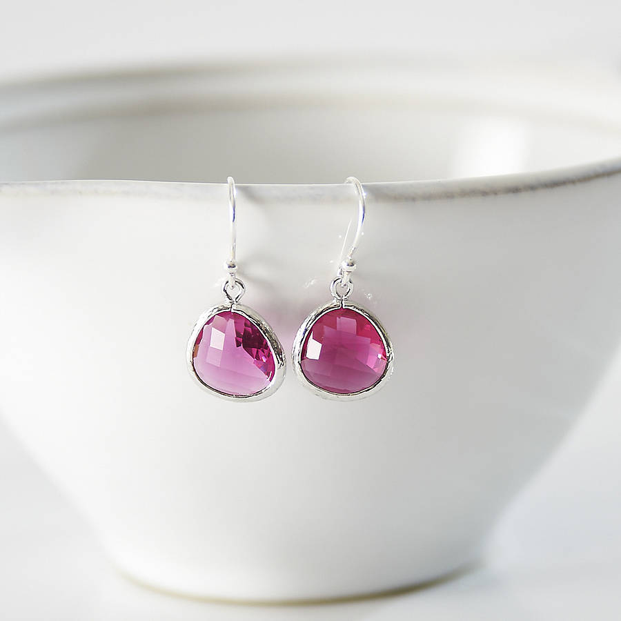 little silver raindrop earrings by simply suzy q | notonthehighstreet.com