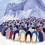 Huddling Penguins Print, thumbnail 2 of 2