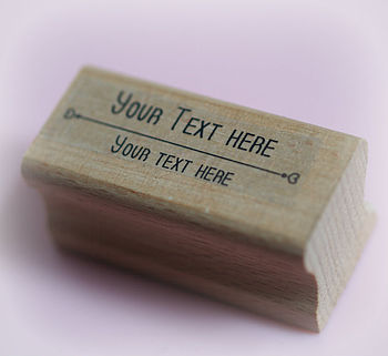 Elegant Free Text Rubber Stamp, 3 of 3