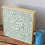 Personalised 'Home Is Where…' Word Art, thumbnail 4 of 8