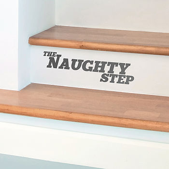 'The Naughty Step' Children's Wall Sticker, 2 of 7