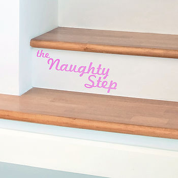 'The Naughty Step' Children's Wall Sticker, 3 of 7