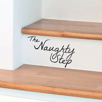 'The Naughty Step' Children's Wall Sticker, 4 of 7