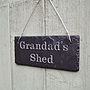 Engraved Slate Grandad's Garden Sign, thumbnail 6 of 6