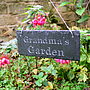 Engraved Slate Grandma's Garden Sign, thumbnail 6 of 8