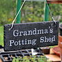 Engraved Slate Grandma's Garden Sign, thumbnail 7 of 8